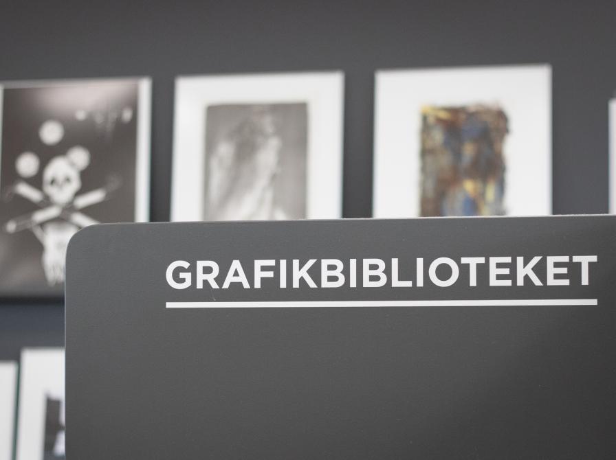 GrafikBiblioteket på Næstved Bibliotek. Fotokreditering: Petersen, Næstved Bibliotek og Borgerservice.